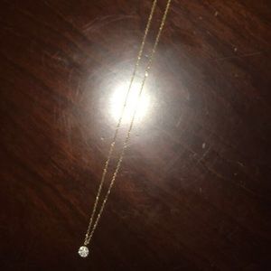 Dainty adjustable gold necklace